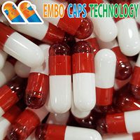 Empty Gelatin Capsules 0 Size - 1000 Count, Red White Color, Premium EMBO Caps Technology, Compatible with Capsule Filling Machine & Capsule Pill Gel Filler by Capsules World