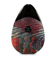 Wood Decal Vinyl Wrap Skin for Suorin Drop Vape (Skin Only)- Grungy Orange and Teal Dyed Wood Surface