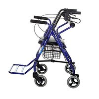 YXGH@ Standard Walkers Seniors Walker/Shopping Cart/Trolley Aluminum Alloy Pulley with Seat Collapsible Walking Bracket Pedal Walker Walking Frames