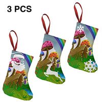 Christmas Stockings Cartoon Colorful Mushrooms Stylish Xmas Socks for Personalized Family Holiday