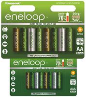 16 Pack Panasonic Eneloop Botanic Rechargeable Batteries 8 AA + 8 AAA (Special Edition)
