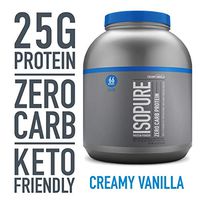 Isopure Zero Carb, Vitamin C and Zinc for Immune Support, 25g Protein, Keto Friendly Protein Powder, 100% Whey Protein Isolate, Flavor: Creamy Vanilla, 4.5 Pounds (Packaging May Vary)