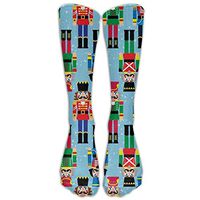 Christmas Ballet Nylon Convenient Compression Knee Socks Elasticity Long Distance Running For Women Cartoon Knee Long Tube Crew Socks