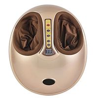 OMZBM Foot Massager With Heat Function Shiatsu Reflexology Vibrating Roller Health Massage Infrared Heating Electric Automaton Heating,Gold
