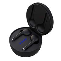 Bluetooth Earphones True Wireless 5.0 TWS in-Ear Earbuds IPX5 Waterproof Fingerprint Touch 3D Stereo Sport Earbuds W/Mic and Charging Case(Black)