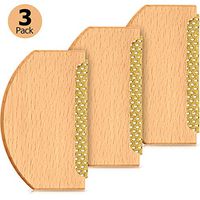 3 Packs Beech Sweater Comb Wool Cashmere Shaver Comb Solid Wooden Handled Fabric Pilling Fuzz Lint Remover Manual Portable Clothing Brush Tool for De-Pilling Sweaters Knits Woolens Garments