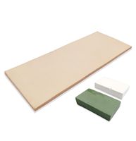 Leather Honing Strop 3 Inch by 8 Inch with 2oz. Green White Compound