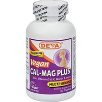 Deva Vegan Vitamins Vegan Cal-Mag Plus 90 tab ( Multi-Pack)