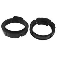 uxcell 6.5 inches Inch Car Black Plastic Speaker Spacers Round 2 Pcs