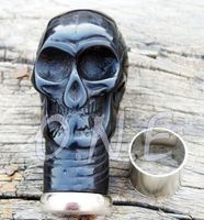 VINTAGE STYLE SKULL HEAD HANDLE FOR WALKING CANES ANTIQUE VINTAGE STYLE SKULL