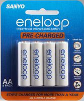 Sanyo Eneloop AA NiMH Pre-Charged Rechargeable Batteries - 8 Pack (Discontinued by Manufacturer)