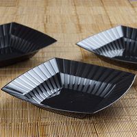 Black Square 32Oz Disposable Bowl - Chambury Plastics