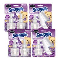 Renuzit Snuggle Scented Oil Plugin Air Freshener, Relaxing Lavender,6 Count ,Combo (6 Refills + 2 Warmers)