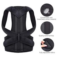 Liobaba Back Brace Posture Corrector Fully Adjustable Support Belt Improves Posture and Provides Lumbar Back Brace Lower and Upper Back Pain Relief Upright Go Posture for Men and Women
