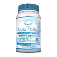 ColoClear - The #1 Choice for Colon Cleansing - Fast Colon Cleanse & Detox - Helps Weight Loss & Boost Energy - 19 Tested Ingredients GMP Certified Lab - 100% Money Back - 4 Bottles (240 Capsules)