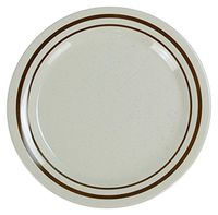 Yanco SS-107 Sesame Round Dinner Plate, 7.25" Diameter, Melamine, Pack of 48