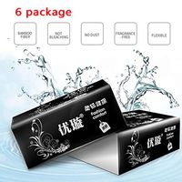 Premium 3-Ply Paper Towels Multifold Paper Towels 270 Sheets/ Clips Per Pack 6 Packs/ Case, Recycled Bath Tissue Eco Friendly Unscented Bamboo Fiber (Black)