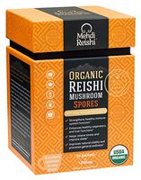Organic Reishi Mushroom Spores by Mehdi Reishi – 30 Servings, 1,000mg-100% Pure, Authentic, Organic Spores-Ganoderma Lucidum, Lingzhi - High Potency Triterpenes