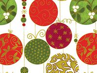 Pack of 1, Florentine Ornaments 30" x 833' Full Ream Roll Gift Wrap for Holiday, Party, Kids' Birthday, Wedding & Special Occasion Packaging