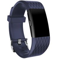 Wensltd Sports Silicone Bracelet Strap Band For Fitbit Charge 2 (blue)