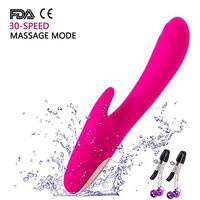 100% Waterproof Wand Massager - 30 Speeds Mode by Dual Powerful Motors - USB Charging, Silent -Used to Relieve Muscle Pain After Exercise, Relax The Pressure (Pink)