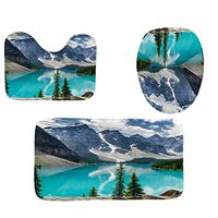 Togethor Bathroom Accessories 3pcs Non-Slip Fish Scale Bath Mat Bathroom Kitchen Carpet Doormats Decor