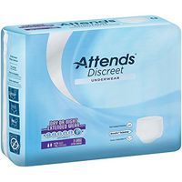 Attends® Absorbent Underwear Pull On Disposable Heavy Absorbency White X-Large 58-63 Inch Waist / Hip BG/12