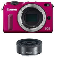 Canon EOS M2 Mirrorless Digital Camera with EF-M 22mm f/2 STM Lens Kit International Model (No Warranty)