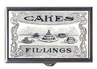 Cake Fillings Dessert Victorian Graphic Art Decorative Pill Box