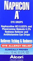 Alcon Naphcon-A Allergy Relief Eye Drops, 0.5-Ounce Bottles (Pack of 2)