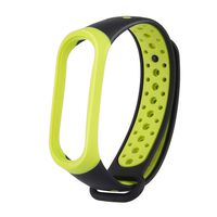 MIMEI Replacement Band for Xiaomi Mi Band 4, Breathable Sport Silicone Wristbands Bracelet for Woman Men Ventilate Sport Soft Wristband Wrist Strap (10 X 6 X 3 cm, Yellow)
