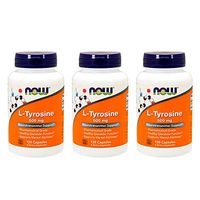 L-Tyrosine 500 mg - 120 caps (Pack of 3)