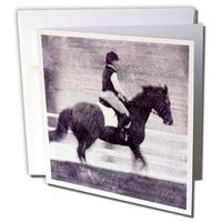 Dressage Digital Art by Angelandspot - Greeting Cards, 6 x 6 inches, set of 6 (gc_130456_1)