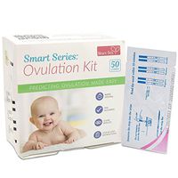 Ovulation Test Strips Kit (50 Bulk Pack, LH Type) Fertility Monitor Aid, Natural Conception Indicator, Easy Home Midstream Predictor Reader Sticks by Smart Series