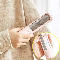 Fur Lint Brush Remover - DotDotQ PH08 (2020 New Model) Portable Dog Cat Rollers for Pilling Clothes Furniture Couch Carpet Car Seat Efficient Animal Hair Removal Tool No Refills Needed (Pink, Big)