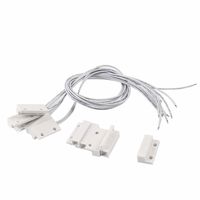 5 Pair MC-38 Surface Mount Wired NC Door Sensor Alarm Magnetic Reed Switch White