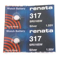 Renata 317 Watch Battery, Twin Pack by Renata