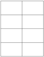 Compulabel Butt Cut Square Corner Labels for Laser and Inkjet Printers, 4 1/4 x 2 3/4 Inches, Permanent Adhesive, 8 per Sheet, 250 Sheets per Carton (331852)