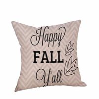 Howstar Fall Pillowcase Home Sofa Decorative Linen Square Pillow Cover 18 x 18 (C)