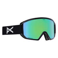Anon Men's Relapse Goggle, Black Frame Sonar Green Lens; Spare Lens: Amber