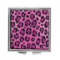Pink Cheetah Design Pill Case Box Western Medicine Tablet Holder Decorative Pill Box for Pocket or Purse
