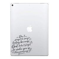 FINCIBO 5 x 5 inch Don't Forget to Pray Today Removable Vinyl Decal Stickers for iPad MacBook Laptop (Or Any Flat Surface)