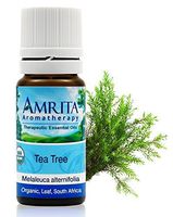 Amrita Aromatherapy: Organic Tea-Tree Essential Oil (Antibacterial, Antiviral, Antifungal, Antiseptic and a Powerful Immune Stimulant) (10ml) by Amrita