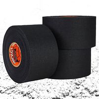Impact Athletic Tapes – Black Athletic Tape 1.5" x 15 Yards (3 Pack) 50/50 Blend Polyester & Cotton for Durability - 100% All Natural Rubber Adhesive – Hypoallergenic - Trainers Tape (Black)