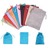 PH PandaHall 10 Color 5x7'' Burlap Bags with Drawstring, Linen Gift Sachets Gift Bags Jewelry Pouches Sacks Burlap Bags for Wedding Party Favor,Arts Crafts Projects, Presents