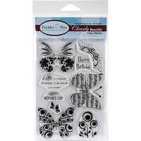 Prickley Pear Rubber Stamp Set-Butterfly 2