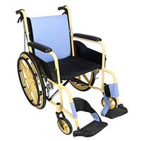 PLLP Medical Rehab Chair, Wheelchair,Lightweight Folding Wheelchair Driving Medical, Aluminum Alloy Large Wheel Folding Back Wheelchair Waterproof Winter Summer Cushion