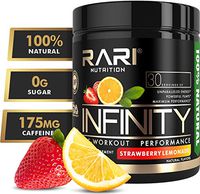 RARI Nutrition - Infinity Pre Workout Powder - Natural Preworkout Supplement for Men and Women - Keto and Vegan Friendly - No Creatine - 30 Servings - (Strawberry Lemonade)