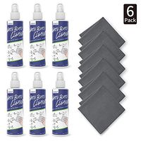Loukin Non-Toxic Whiteboard Cleaner, Dry Erase Board Liquid Cleaner, Low-Odor Whiteboard Cleaning Spray, Removes Stubborn Marks from Whiteboards - 8.5 fl. oz (250 ml) & Cloth (Pack of 6)