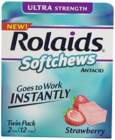Rolaids Softchews, Strawberry, 12 Count (Pack of 6)